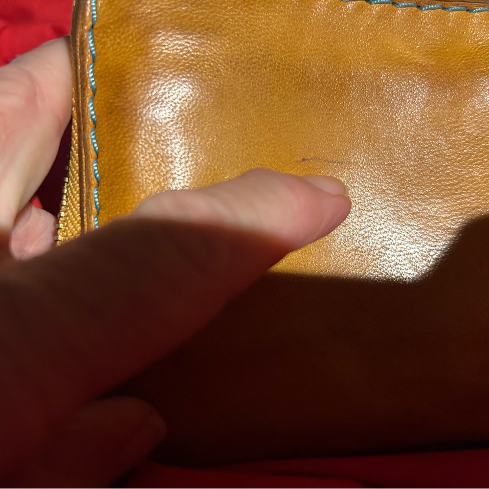 49 Square Miles Black and Red Leather Wallet - Picture 5 of 15